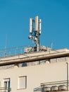 Antenna Mobile Communication on the top of a building