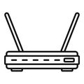 Antenna modem icon outline vector. Wifi internet