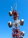 Antenna repeater communication Royalty Free Stock Photo