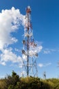 Antenna repeater tower Royalty Free Stock Photo