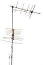 Antenna takes television signal Royalty Free Stock Photo