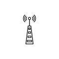 Antenna telecommunication icon. Element of telecommunication icon for mobile concept and web apps. Thin line Antenna telecommunica Royalty Free Stock Photo