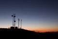 Antenna Tower Silhouette Royalty Free Stock Photo