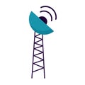 antenna transmission signal vector illustration