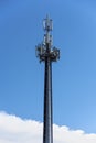 Antenna used for mobile phones with blue sky Royalty Free Stock Photo