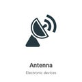 Antenna vector icon on white background. Flat vector antenna icon symbol sign from modern electronic devices collection for mobile Royalty Free Stock Photo