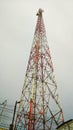 Antenna Wifi, communication, 3g, 4g, 5g. Tower BTS Royalty Free Stock Photo