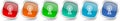 Antenna, wireles communication vector icon set, modern design, silver metallic glossy colorful web buttons collection