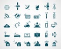 Antenna and wireless technology icons