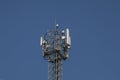 antennas for mobile communication on tower Royalty Free Stock Photo