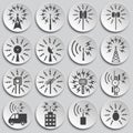 Antennas related icons set on background for graphic and web design. Simple illustration. Internet concept symbol for Royalty Free Stock Photo