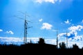 Antennas and transmitters Royalty Free Stock Photo