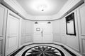 Anteroom with double door and mosaic marble floor