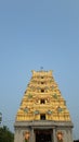 Antharvedi, Andhra Pradesh/ India - January 10th 2019 : Famous Antharvedi temple at the bank of the river godhavari which is Bay