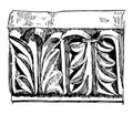 Anthemion or Acanthus Byzantium vintage engraving