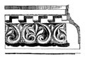 Anthemion Frieze Venice Byzantium vintage engraving