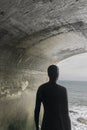 Anthony Gormley`s Another Time Sculpture, Folkestone, Kent