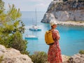 Anthony Quinn bay, trip to Rhodes island, Greece Royalty Free Stock Photo