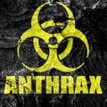 Anthrax virus concept background Royalty Free Stock Photo