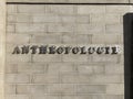 Anthropologie sign, logo of the store facade of clothing retail company - San Diego, California, USA - 2022