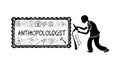Anthropologist Digging: Research and Discovery Theme, vector design Generative AI Royalty Free Stock Photo