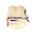 Anthropology concept. Vector illustration decorative design