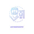 Anthropometry concept icon Royalty Free Stock Photo