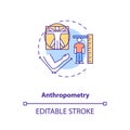 Anthropometry concept icon