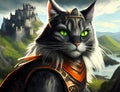 A cat warrior fantastical world