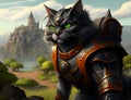 A cat warrior fantastical world