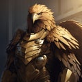 Anthropomorphic Gold Eagle God - Dnd 5e Concept Art