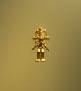 Anthropomorphic small golden figure of ancient indigenous