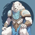 Anthropomorphic White Lion God - Dnd 5e Artwork Royalty Free Stock Photo