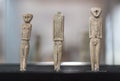 Anthropomorphous idols of Marroquies Bajos site Royalty Free Stock Photo