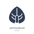 Anthurium icon. Trendy flat vector Anthurium icon on white background from nature collection