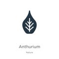 Anthurium icon vector. Trendy flat anthurium icon from nature collection isolated on white background. Vector illustration can be