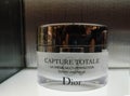 Anti-aging face cream Dior Capture Totale Multi-Perfect for skin rejuvenation in perfume and cosmetics store on February 10, 2020 Royalty Free Stock Photo