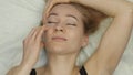 Anti-aging facial self-massage. exercises for anti sagging skin