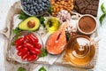 Anti-Aging foods. Foods high in antioxidants Royalty Free Stock Photo