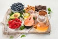 Anti-Aging foods. Foods high in antioxidants Royalty Free Stock Photo