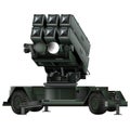 Anti - aircraft air defense system Aspide in realistic stule. Skyguard NASAMS. MIM-104 Patriot Royalty Free Stock Photo