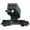 Anti - aircraft air defense system Aspide in realistic stule. Skyguard NASAMS. MIM-104 Patriot Royalty Free Stock Photo