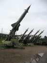 Anti aircraft air force missiles. Tochka-U. Russia or Ukraine Rocket launchers are ready to launch Royalty Free Stock Photo