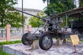 Anti-aircraft gun 37-K39 used in Vietnam war, in Quang Tri museum Royalty Free Stock Photo