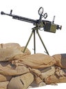 Anti-Aircraft large-caliber machine gun caliber 12.7 mm Royalty Free Stock Photo