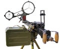 Anti-Aircraft large-caliber machine gun caliber 12.7 mm Royalty Free Stock Photo