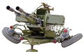 Anti-aircraft twin-barreled auto-cannon ZU-23 Royalty Free Stock Photo