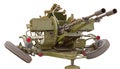 Anti-aircraft twin-barreled auto-cannon ZU-23 Royalty Free Stock Photo