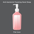 Anti-bacterial Foaming Hand Soap. Hand sanitizer. Alcohol-based hand rub. Rubbing alcohol. soap dispenser. Protection from germs s