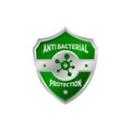 Anti bacterial protection symbol, for your healthy product.